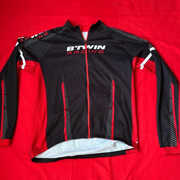 Racing Black and Red Cycling Shirt - Picture 1 of 6